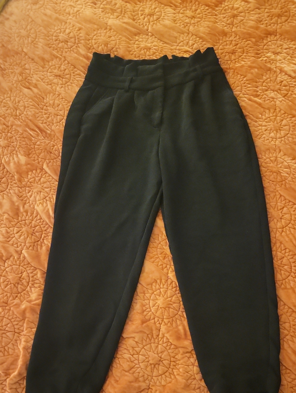 Express Size 8 Stylist High-Rise Black Tapered Women's Pants